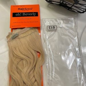 Real human hair 7 pcs clip-in extensions Oh! Beverly-18" Blonde WORN ONCE